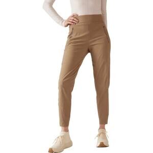 Athleta Trekkie North Big Sur Brown Jogger Pants Size Medium Tall